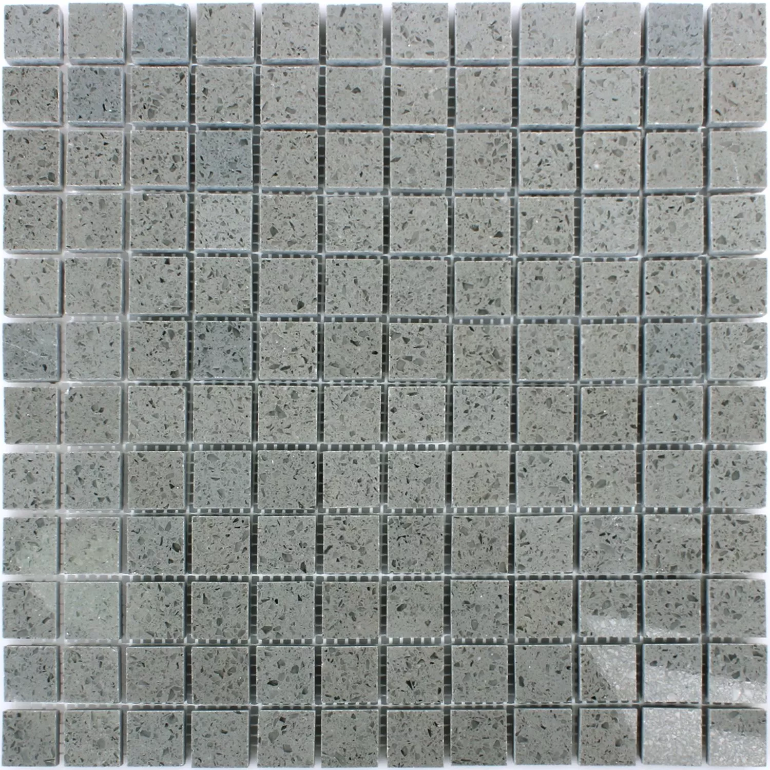 Mosaic Tiles Quartz Resin Grey 23