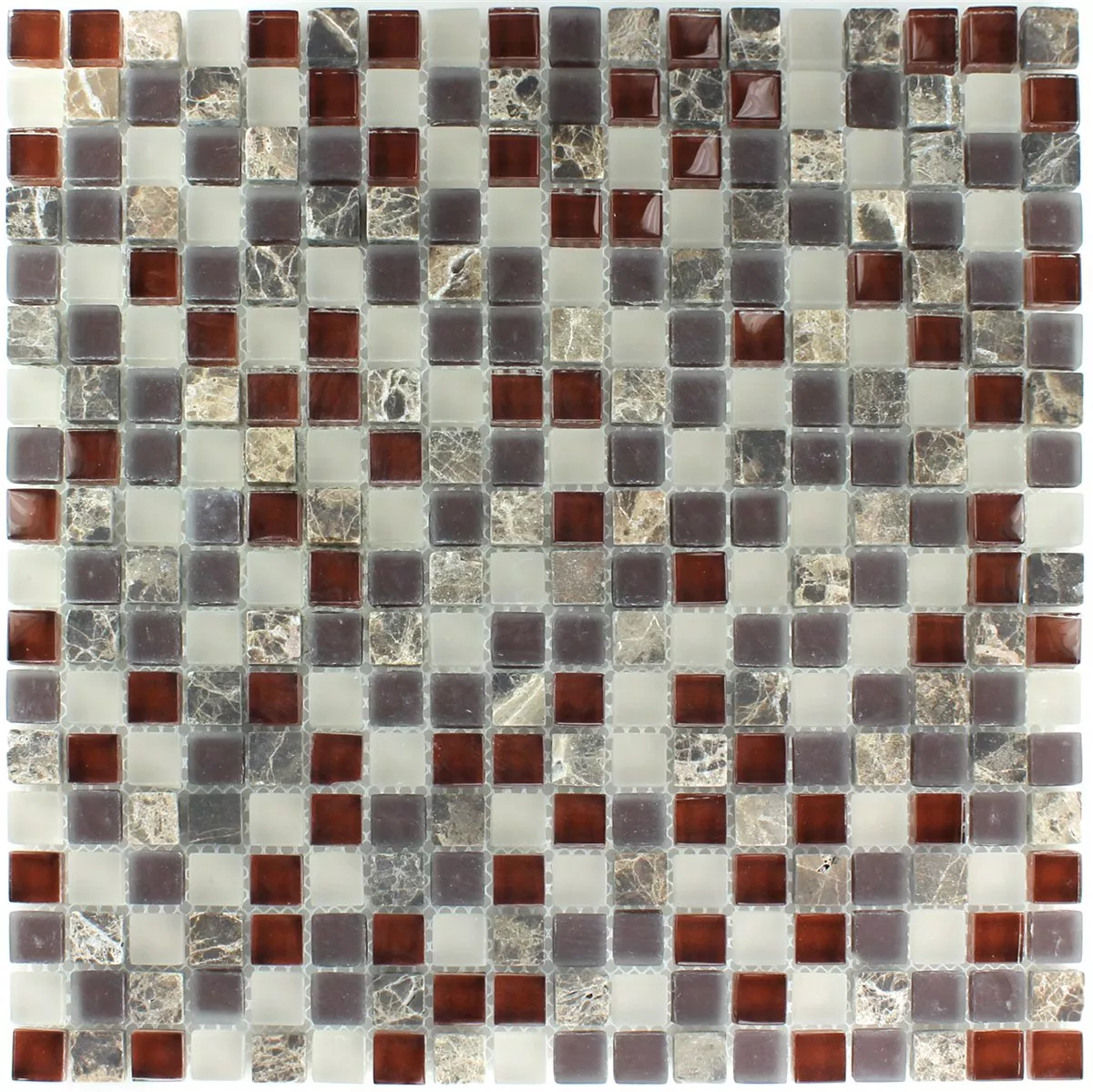 Sample Mosaic Tiles Glass Marble  Brown