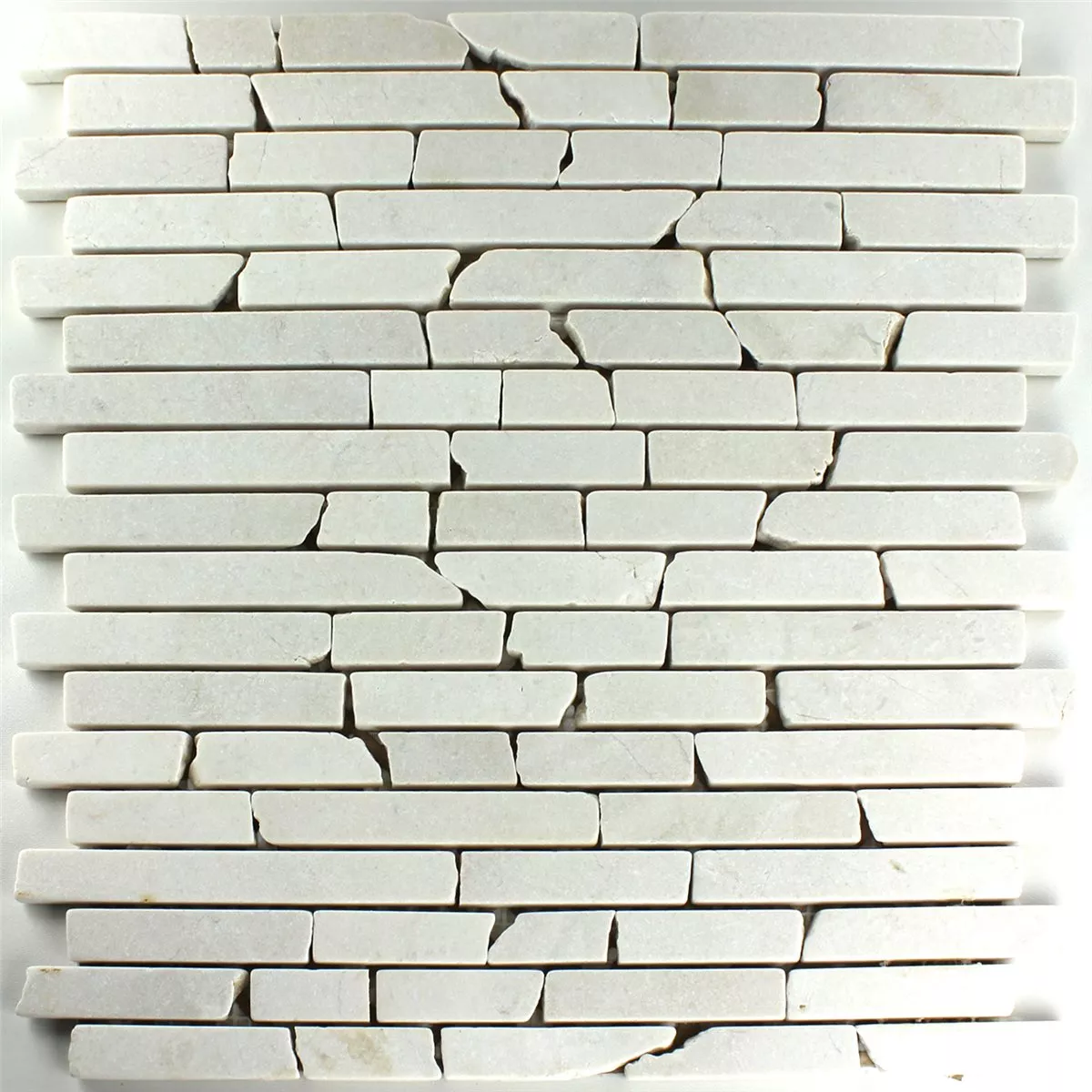 Sample Mosaic Tiles Marble Botticino Brick