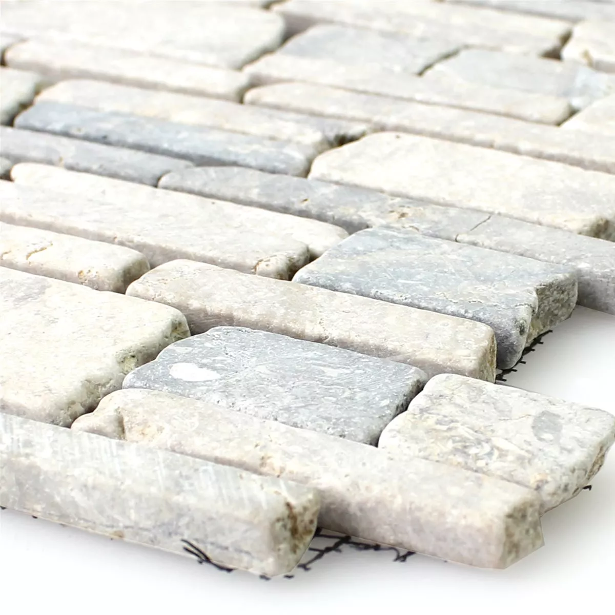 Mosaic Tiles Marble Brick Uni Grey