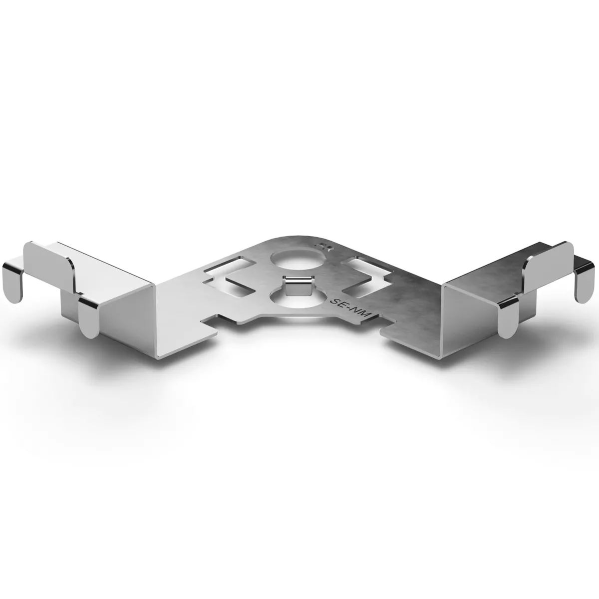 Vertical head corner clamp for aluminum rail