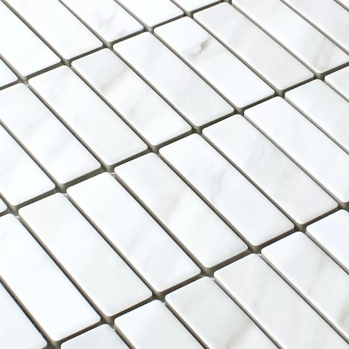 Mosaic Tiles Ceramic Stone Optic Chorol White