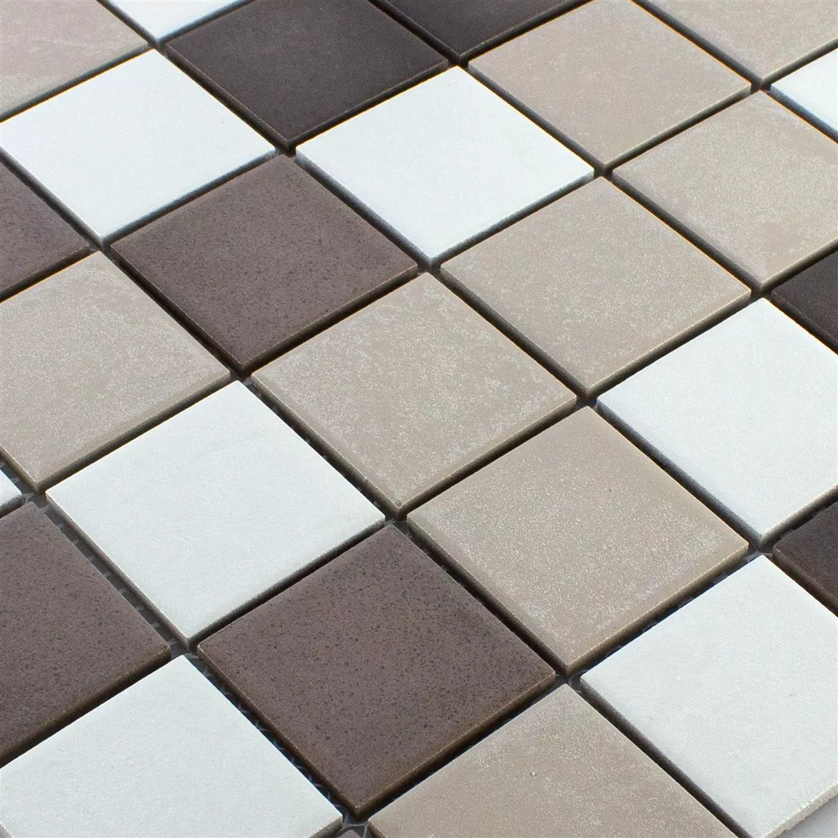 Sample Ceramic Mosaic Tiles Orion Brown Beige