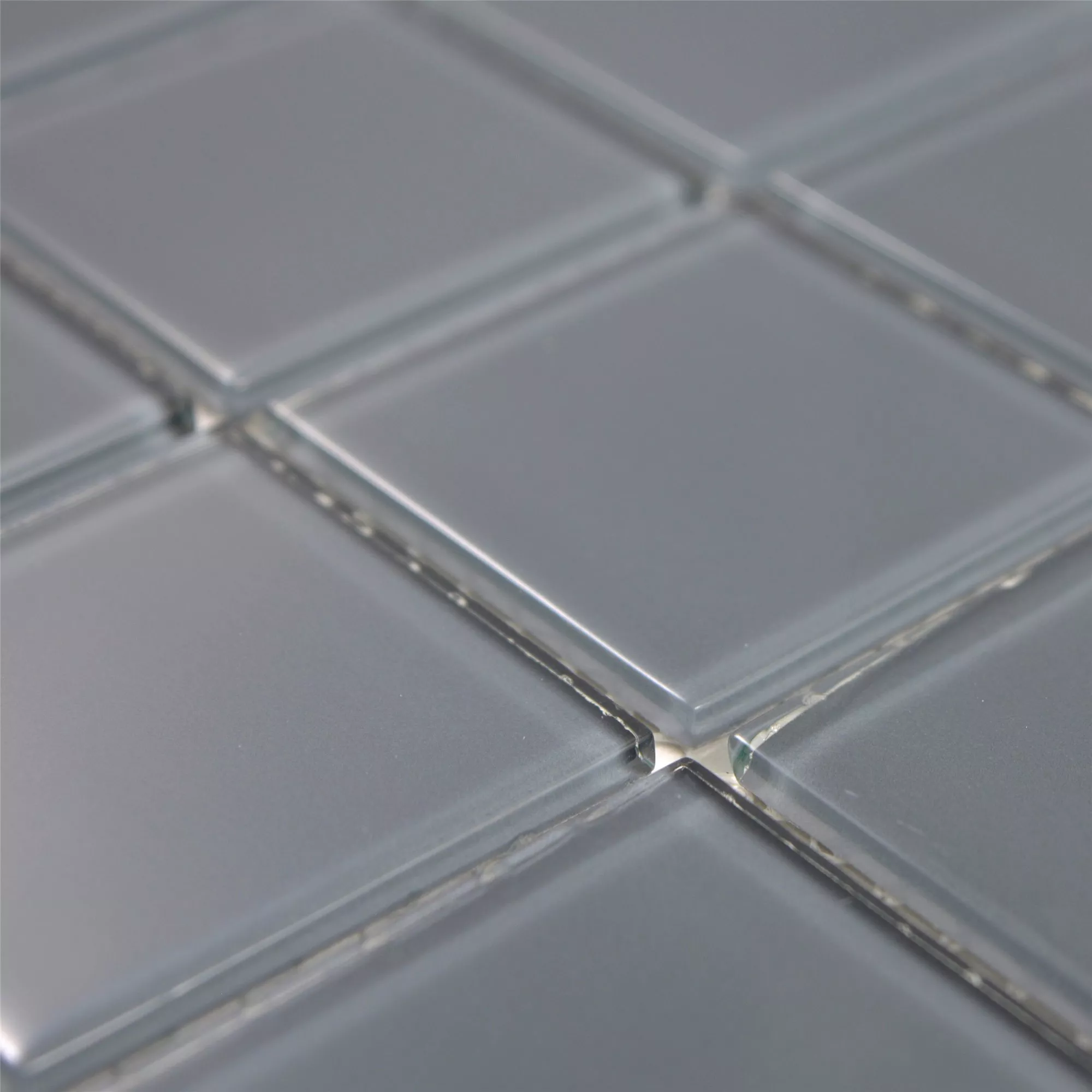 Glass Mosaic Tiles Brahma Grey Uni