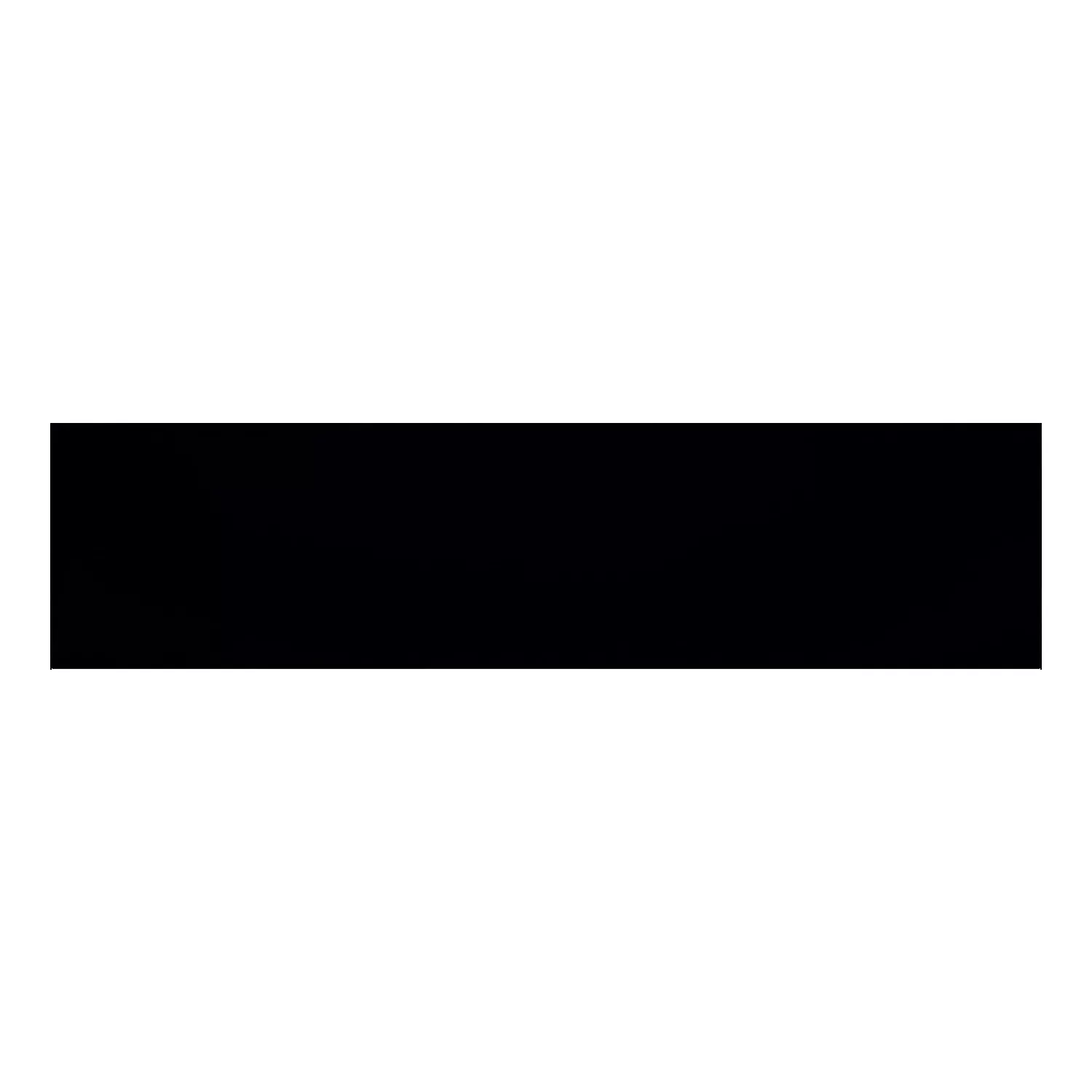 Metro tile Black Mat 7,5x30 cm Without Facet Swissland Negro