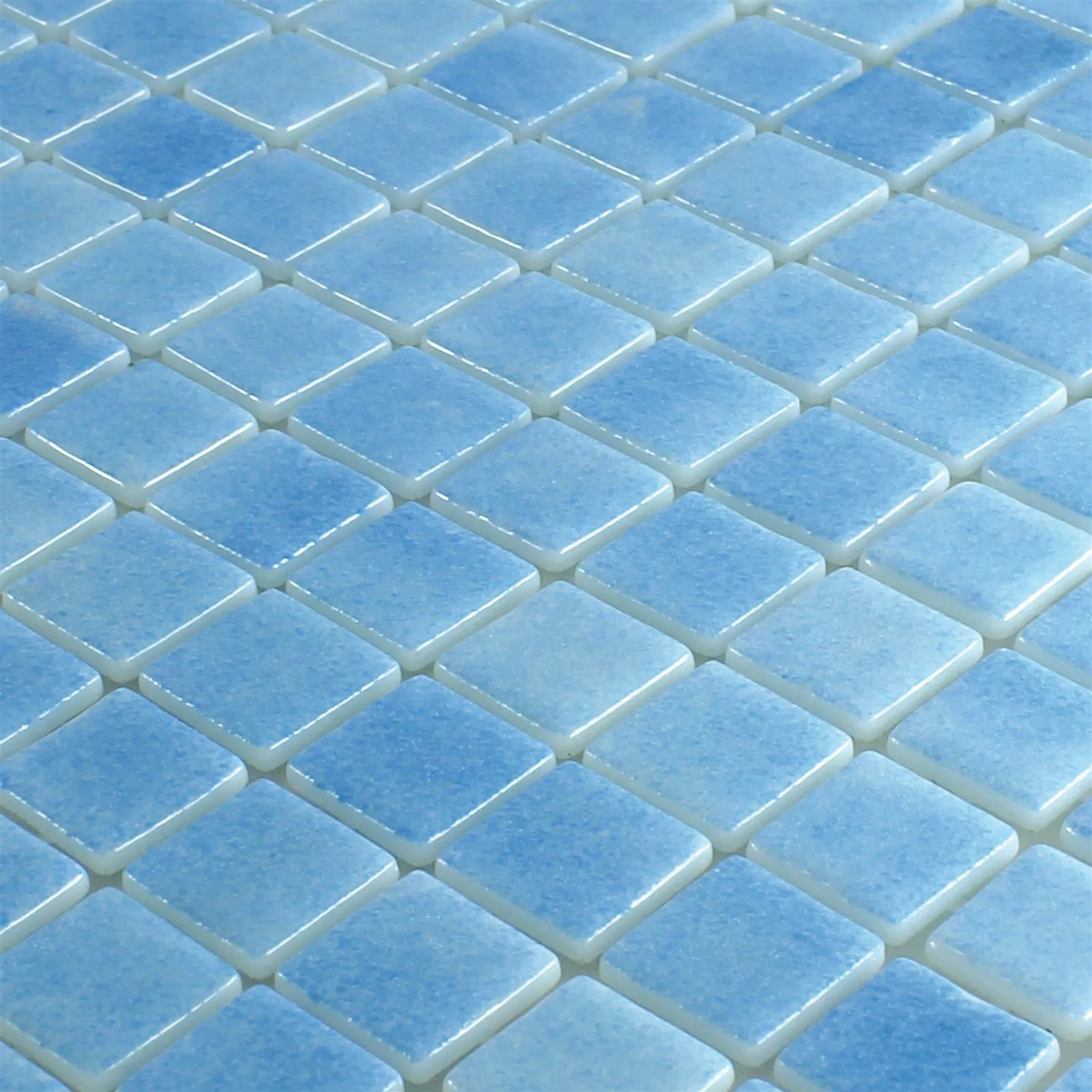 Glass Swimming Pool Mosaic Lagune R11C Light Blue