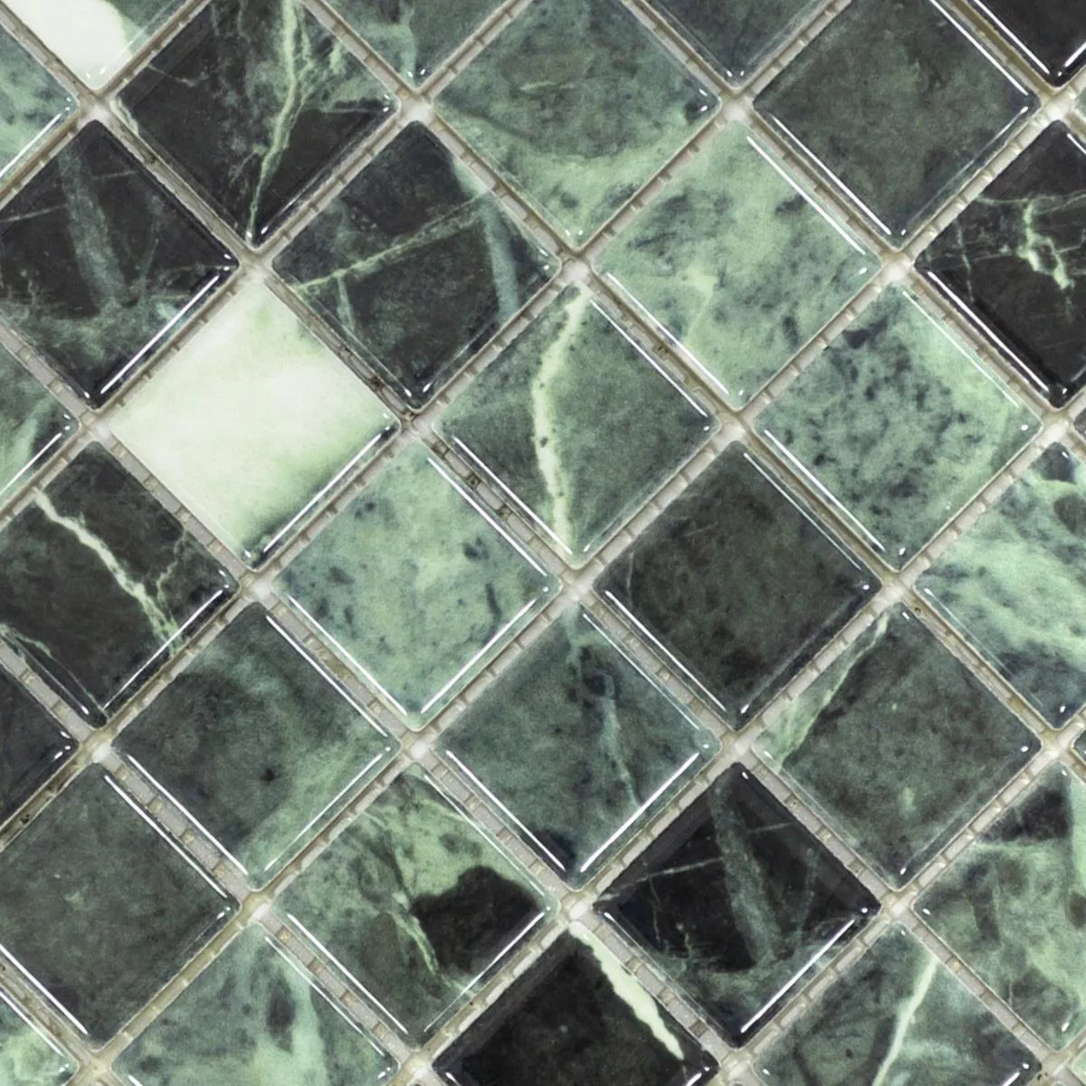 Ceramic Mosaic Tiles Genova Verde Green