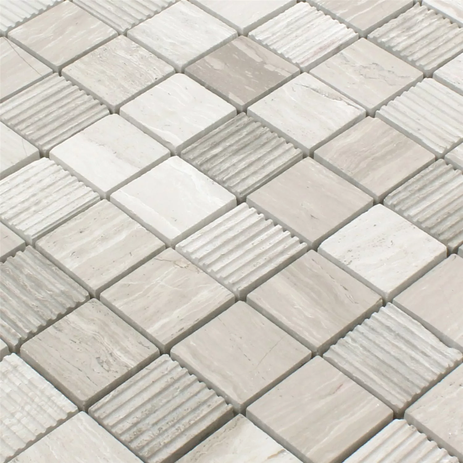 Marble Natural Stone Mosaic Tiles Tomsk Grey