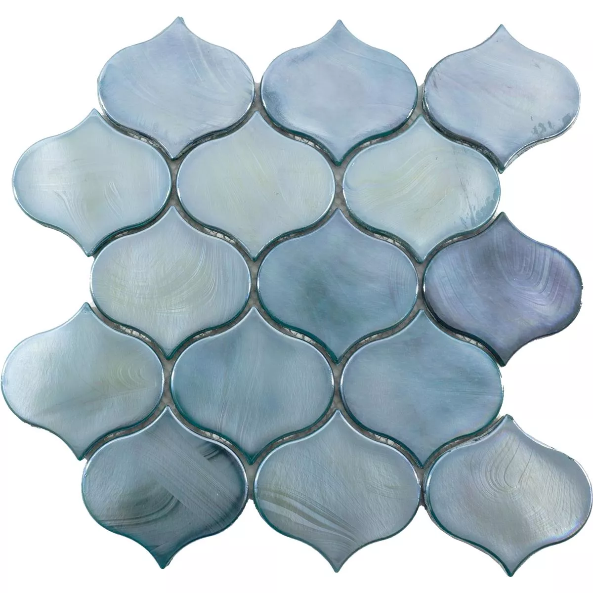 Sample Glass Mosaic Tiles Andalucia Arabesque Sea Green