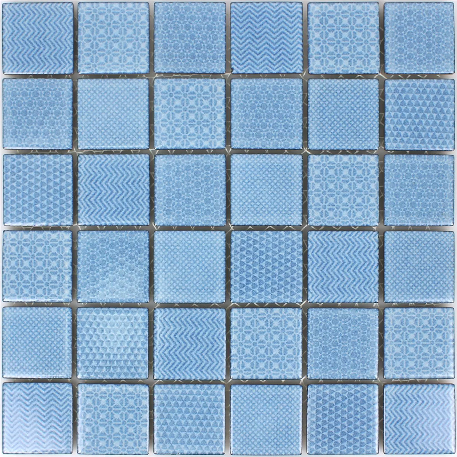 Sample Mosaic Tiles Ceramic Sapporo Blue