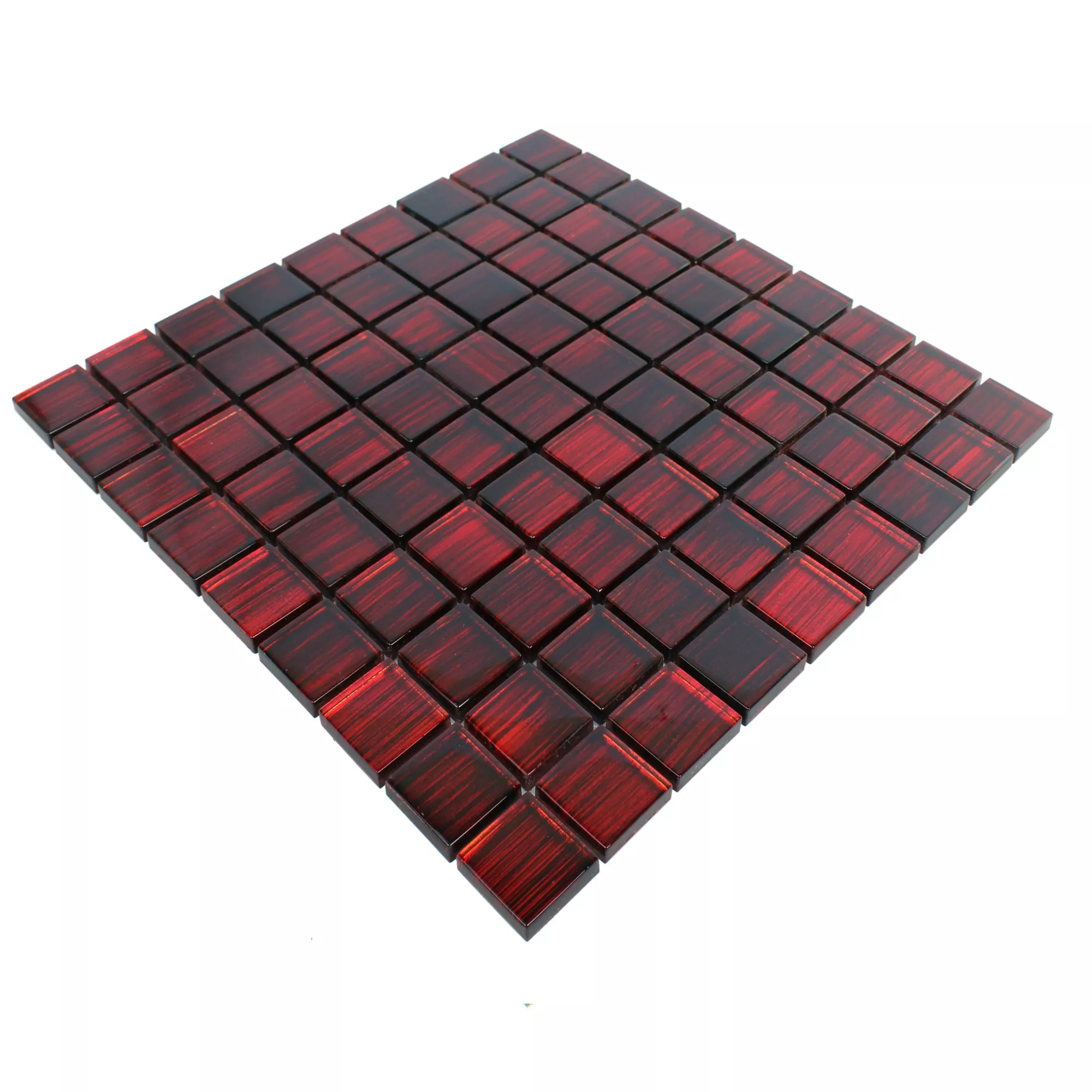 Glass Mosaic Tiles Tradition Red